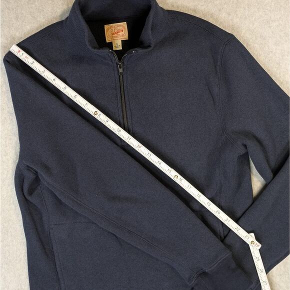 J.Crew The Sporting Life Summit Fleece 1/4 Zip Sweater Navy Men’s Small S - Picture 8 of 9